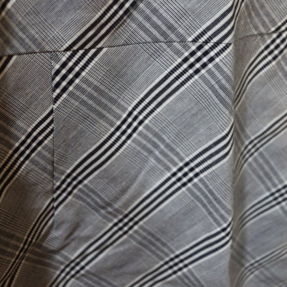 Urban Renewal Gray Plaid Mini Cami Dress | Vintage Fabric Spaghetti Strap LG - Picture 6 of 12